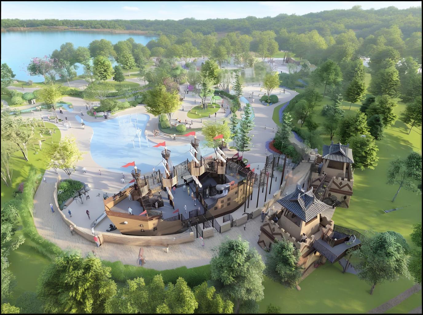 无动力游乐园攀爬区域类