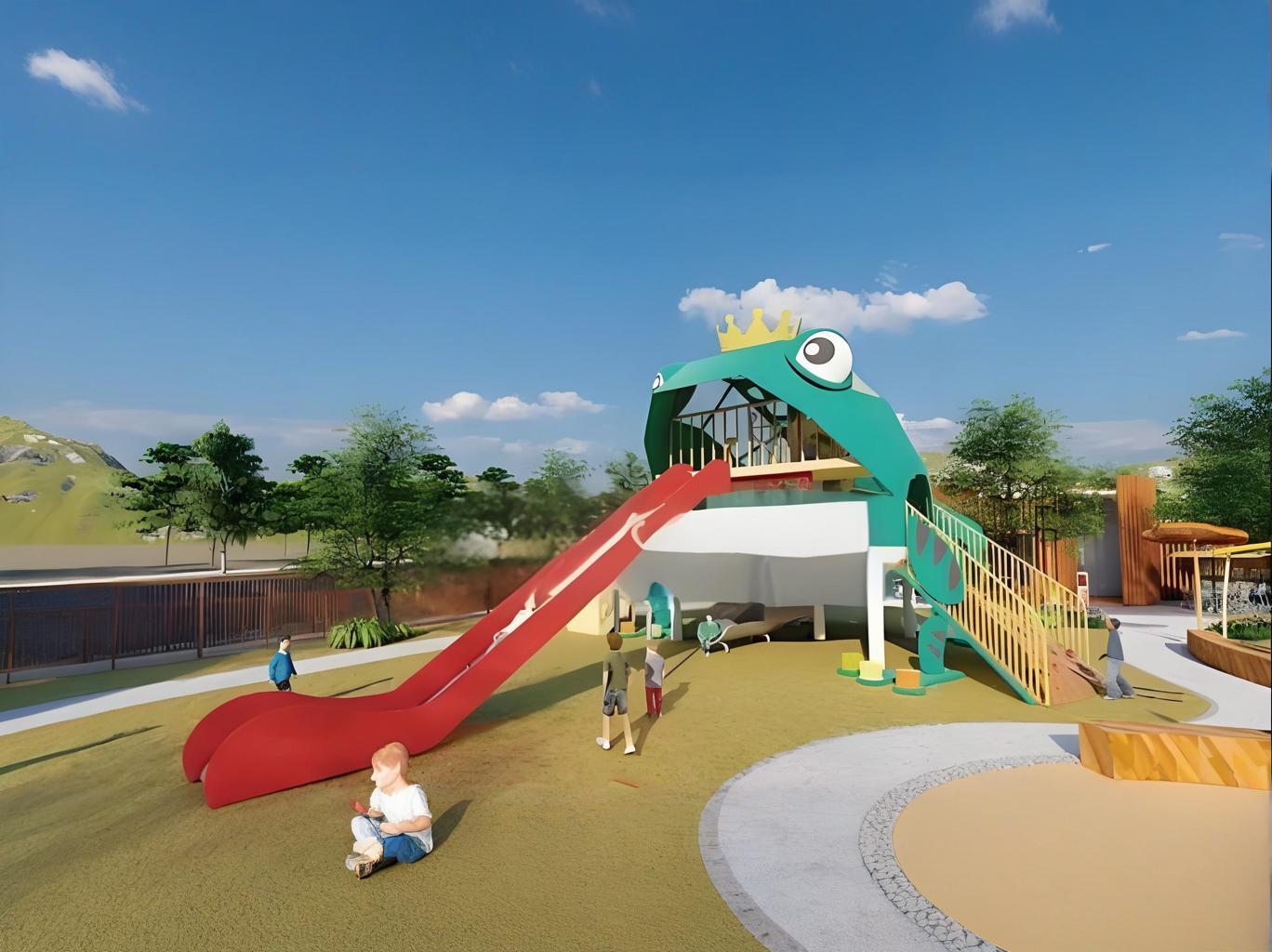 青蛙造型无动力儿童主题